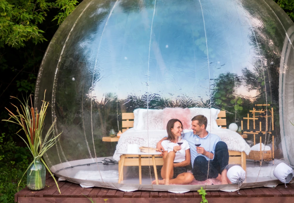 how to use a bubble tent